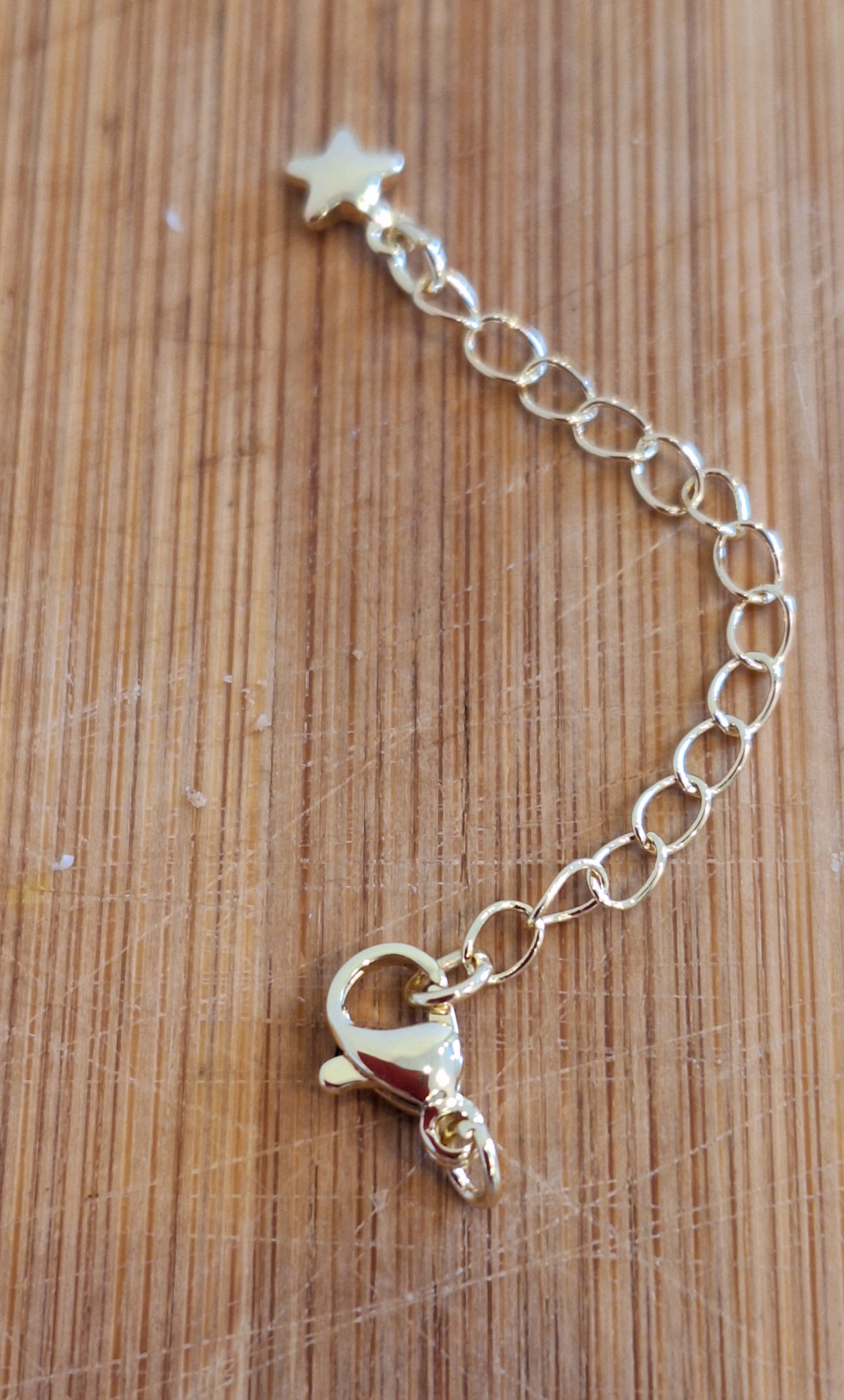 Замок с удлинителем латунь (под золото) 1шт