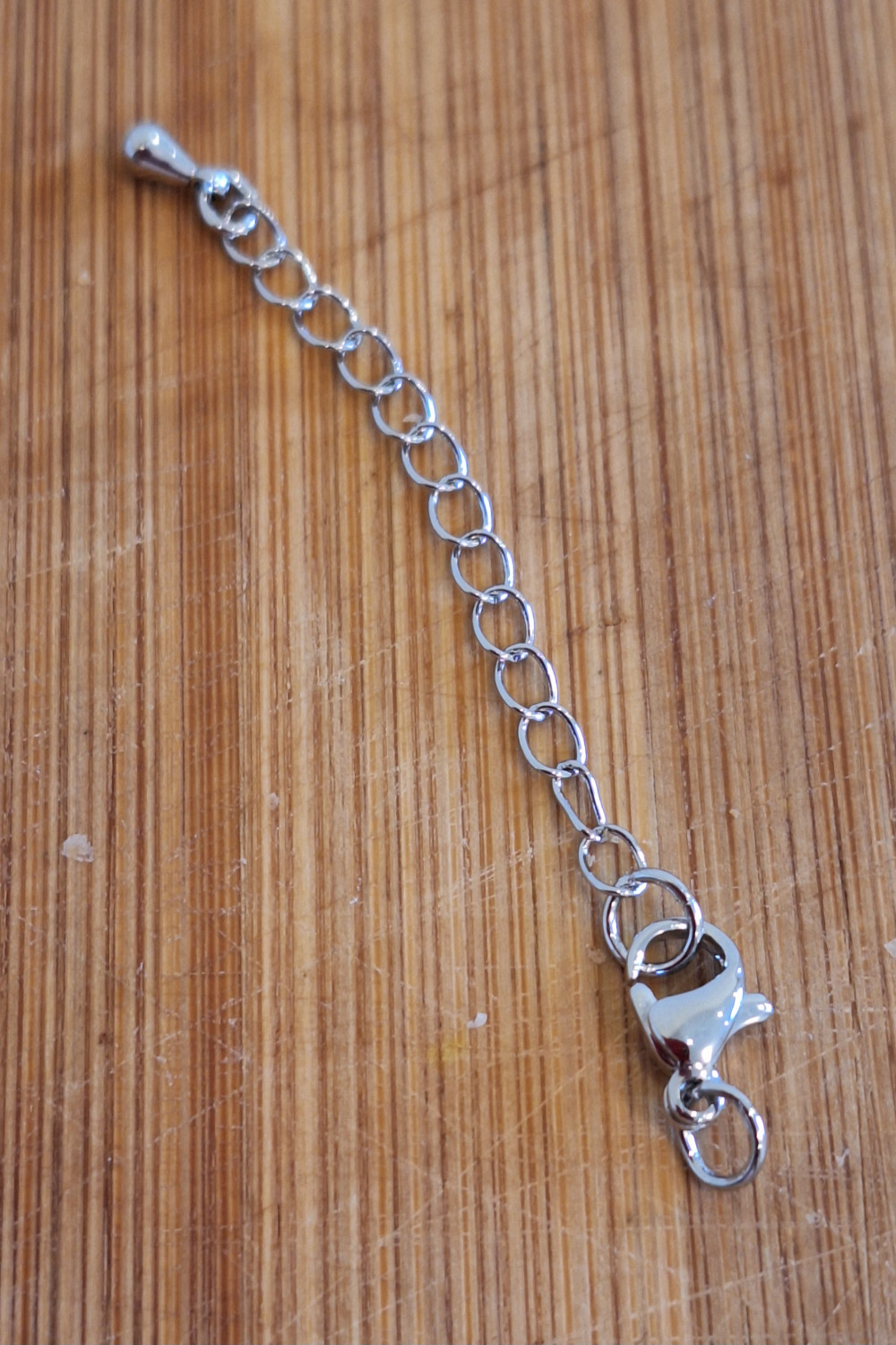 Замок с удлинителем латунь (1шт) под серебро