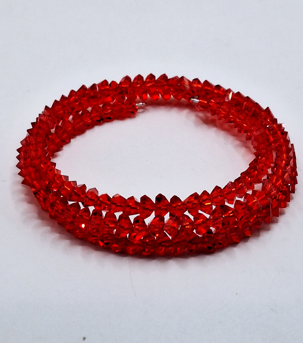 Браслет из хрусталя 6мм ручная работа