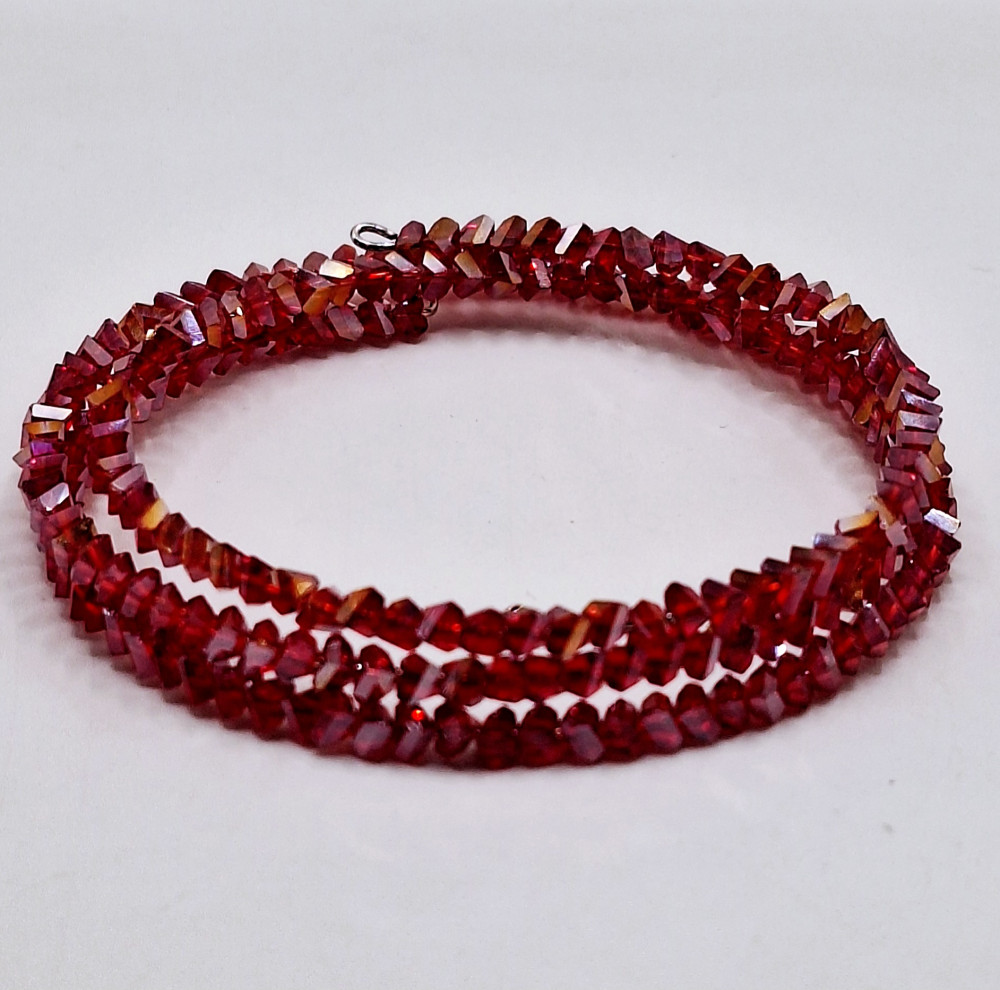 Браслет из хрусталя 4мм ручная работа