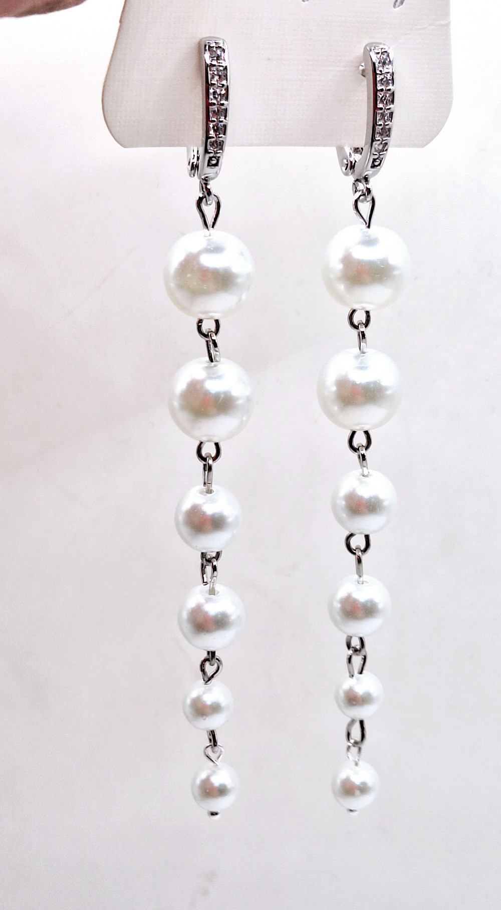 Серьги 9.5см англ.замок ручная работа