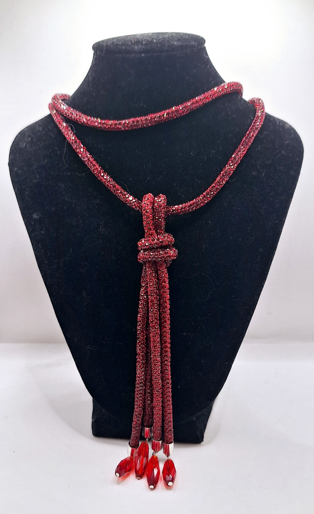 Колье-трансформер красное