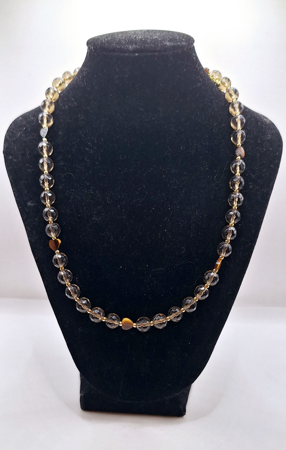 Колье из дымчатого кварца