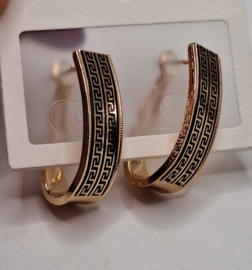 Серьги (2.5см) английский замок