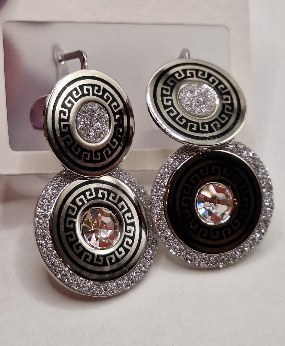 Серьги (3.2см) английский замок