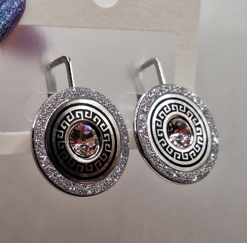 Серьги (2.5см) английский замок