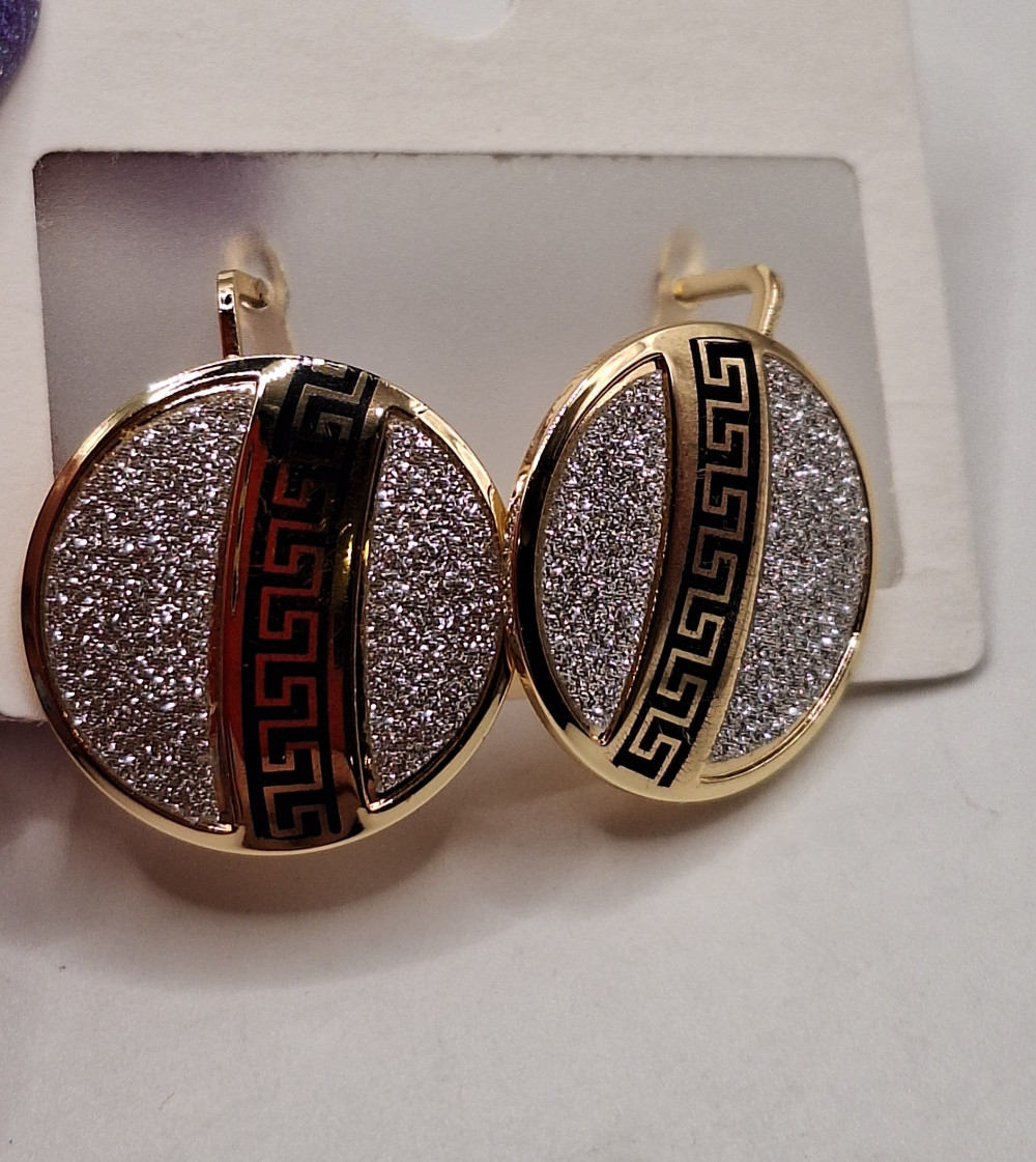 Серьги (2.5см)  английский замок