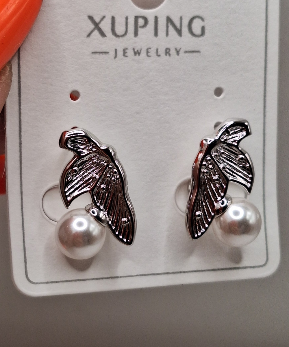 Серьги (2см) англ.з   ост.1шт