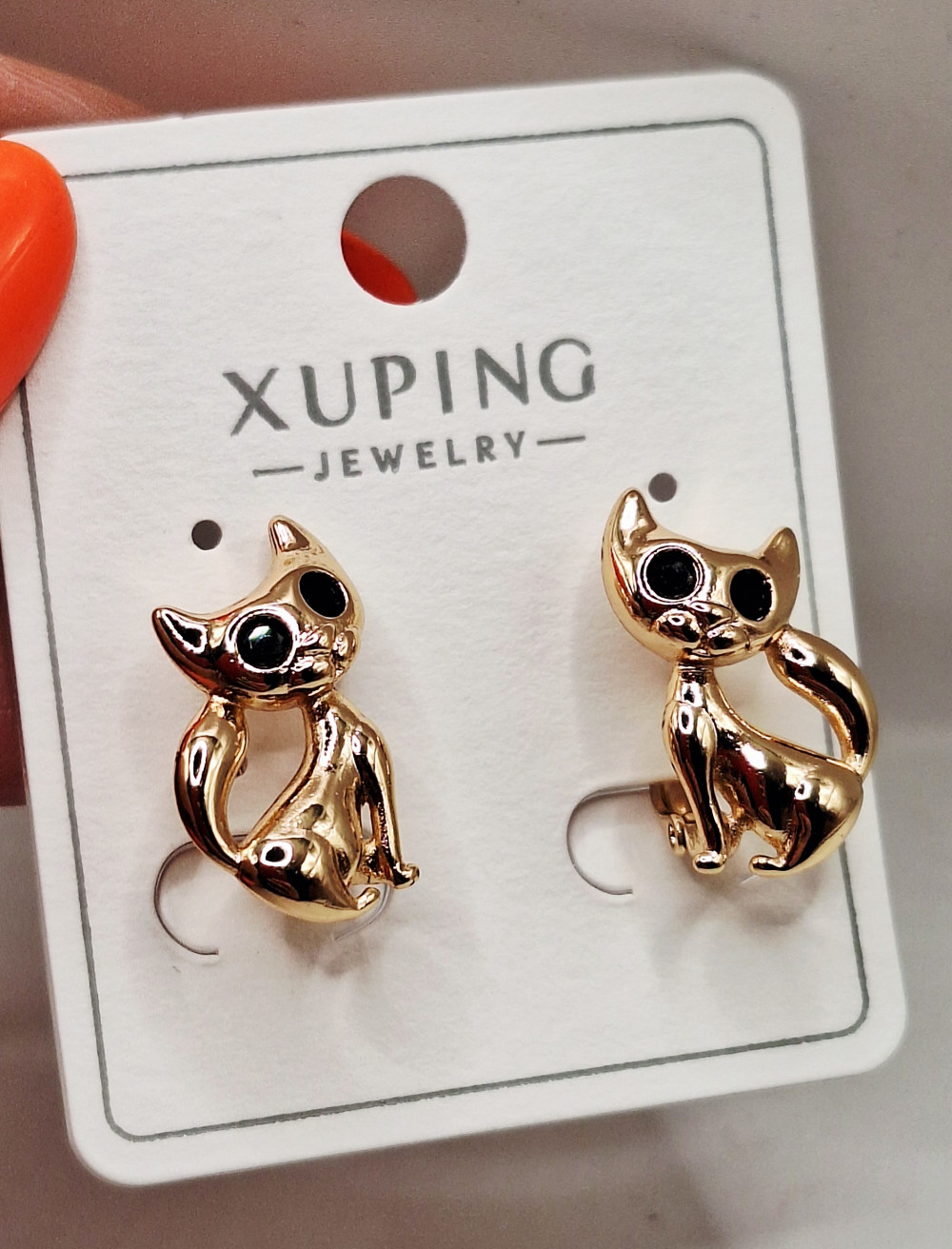 Серьги (2см) английский замок