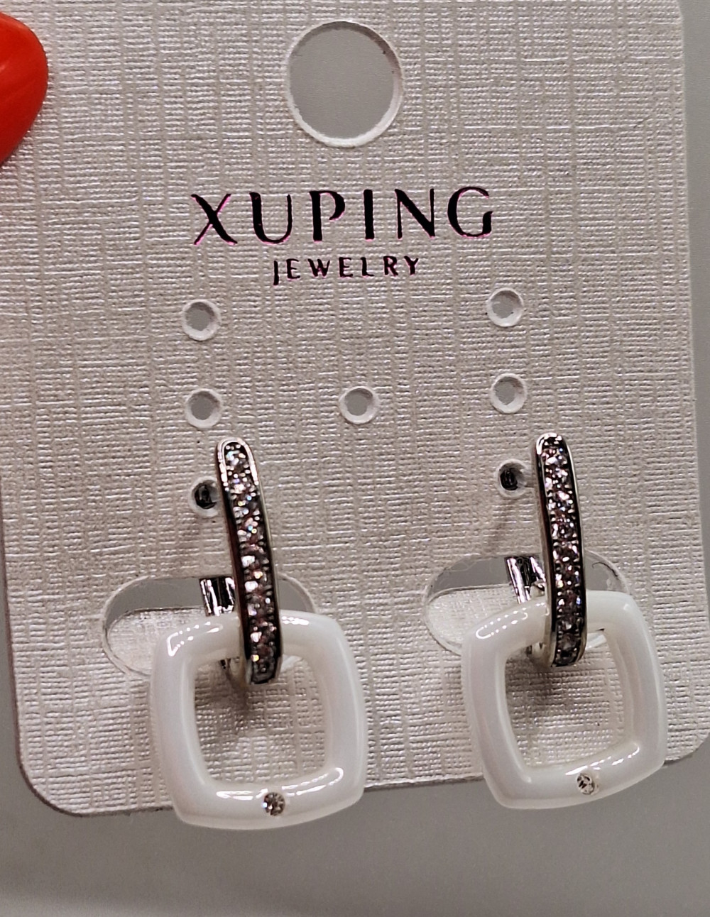 Серьги (3.5см) керамика