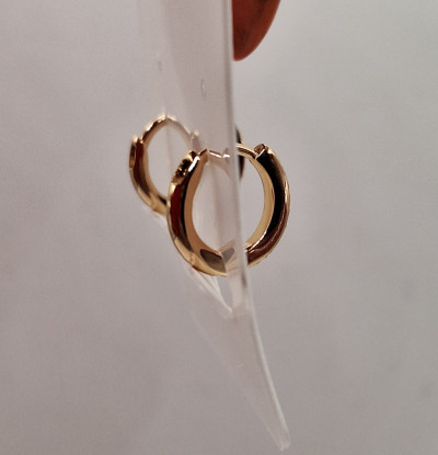 Серьги (1см) граненые