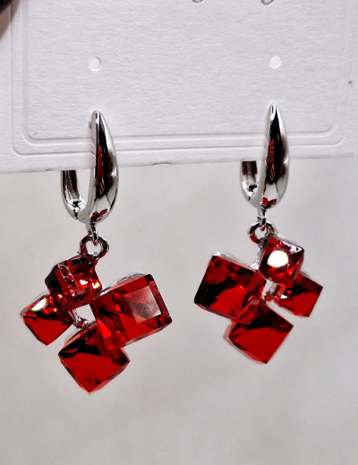 серьги 4см английский замок