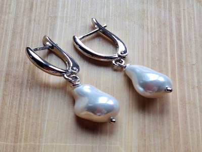 серьги с жемчугом майорка