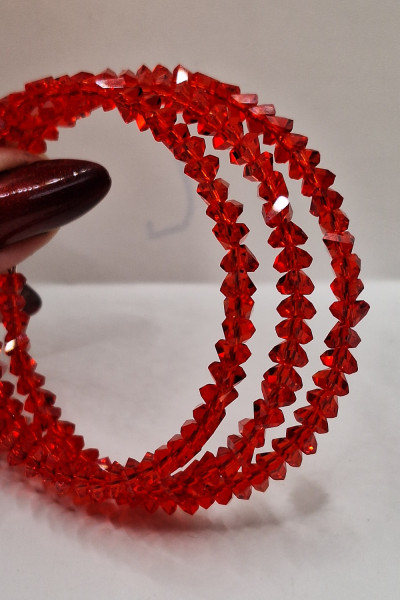 Браслет из хрусталя 6мм ручная работа