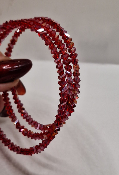 Браслет из хрусталя 4мм ручная работа