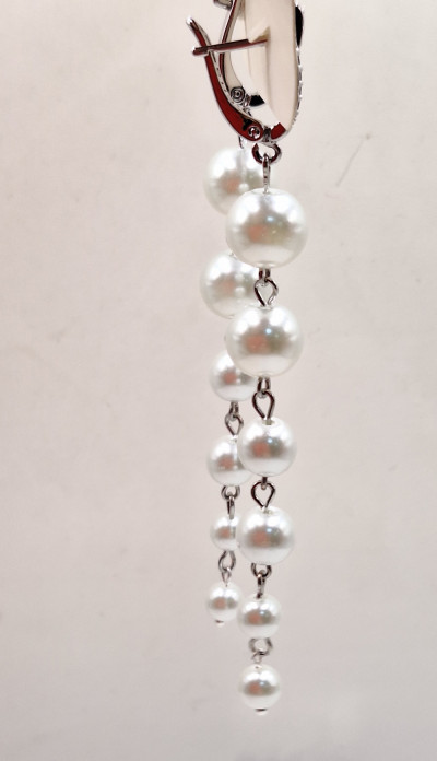 Серьги 9.5см англ.замок ручная работа