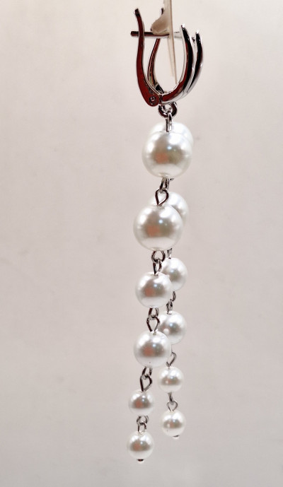 Серьги 9см англ.замок ручная работа