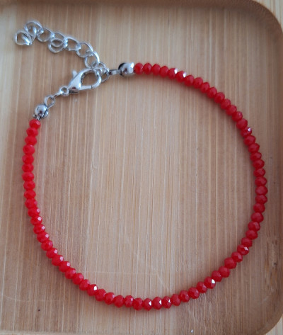 браслет из хрусталя 2мм ручная работа