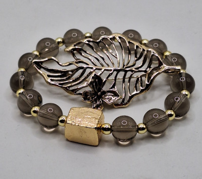 Браслет из дымчатого кварца (18р)