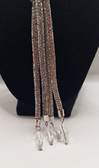 Колье-трансформер белое