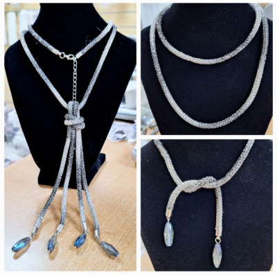 Колье-трансформер красное