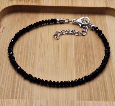 Браслет из хрусталя 3мм ручная работа