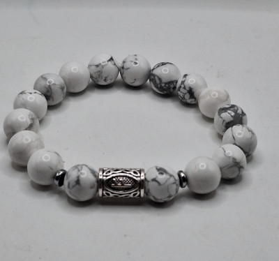 браслет из кахалонга  10мм с руной Феху