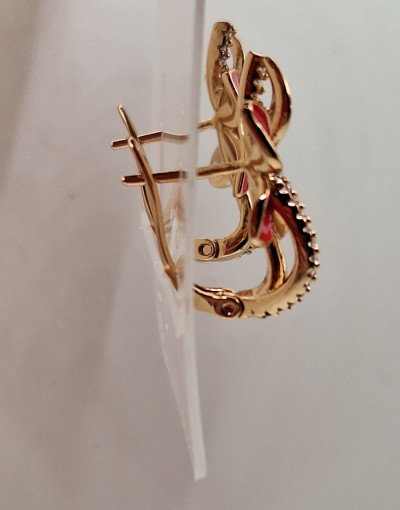 Серьги (2см) английский замок