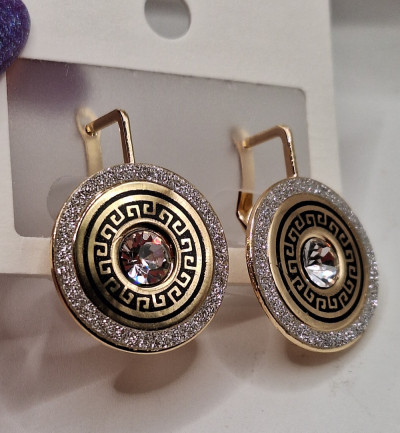 серьги (2.5см) английский замок