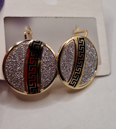 серьги (2.5см)  английский замок