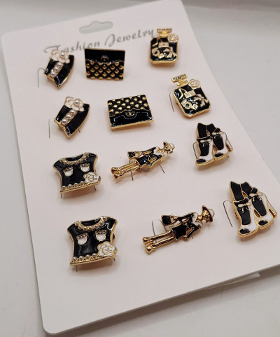 набор брошей(12шт)