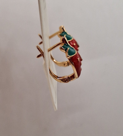 Серьги (1.5см) английский замок