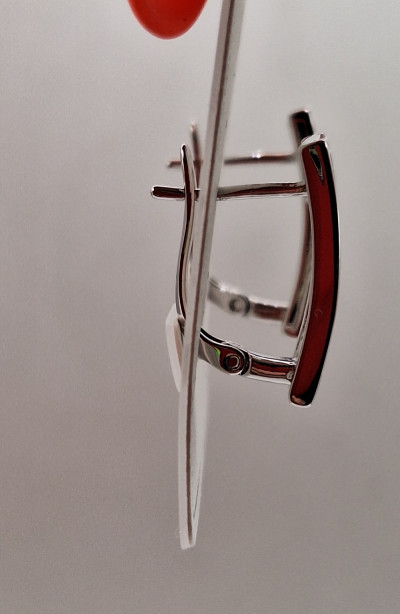 Серьги (2см) английский замок ост.1 шт