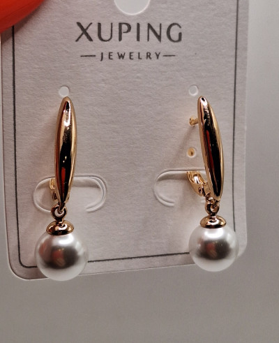 серьги(2.8см) жемчужина 8мм